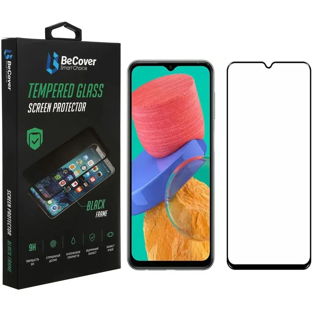 Скло захисне BeCover Samsung Galaxy M33 SM-M336 Black (707356)