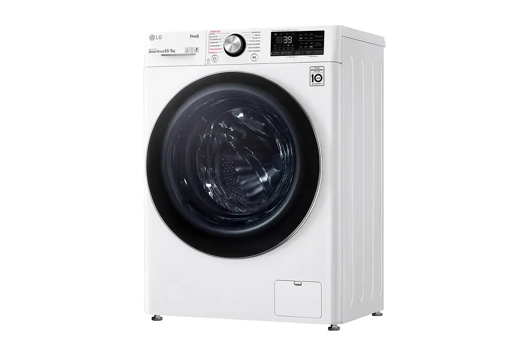 Прально-сушильна машина LG F2V9GC9W, 8,5кг (5кг), 1200, A, Пар, глибина 47см, Дисплей, Інвертор, Білий (F2V9GC9W) - фото 13