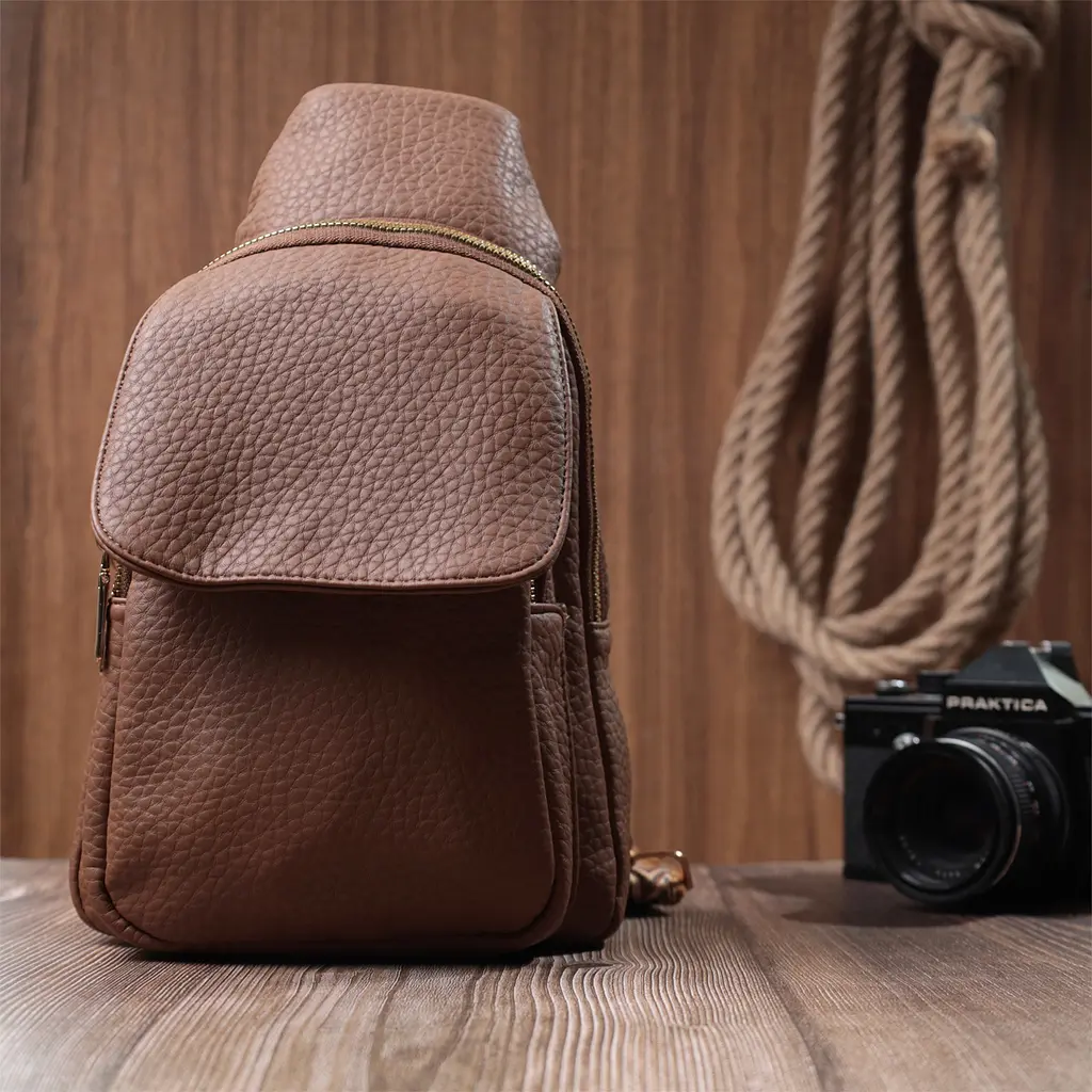 Жіноча сумка Vintage з однією лямкою через плече з великозернистої екошкіри 17х29х9 см sum0026945 - фото 9