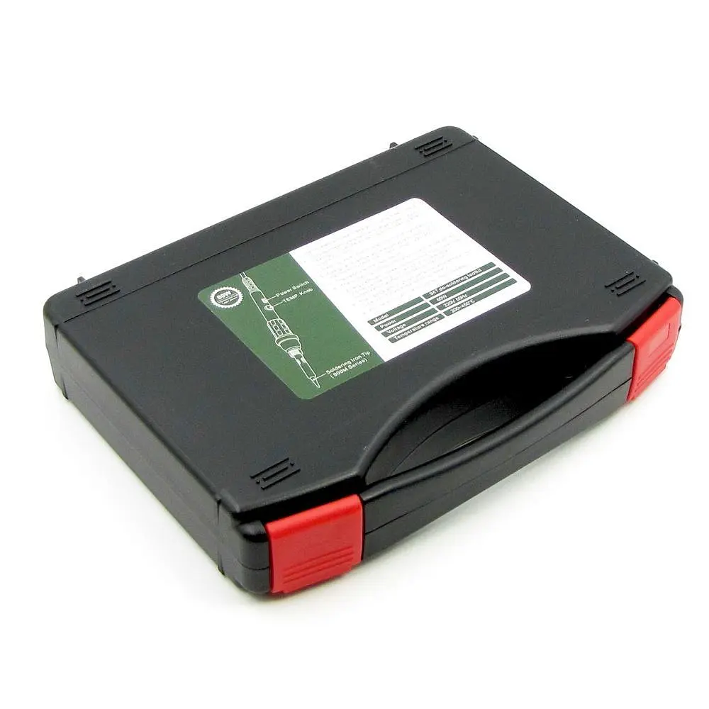 Паяльний набір в кейсі WEP 947-II (паяльник 60W, рег. t 200-450 гр C, жала 900M 6шт, інструменти та розхідники) - фото 3