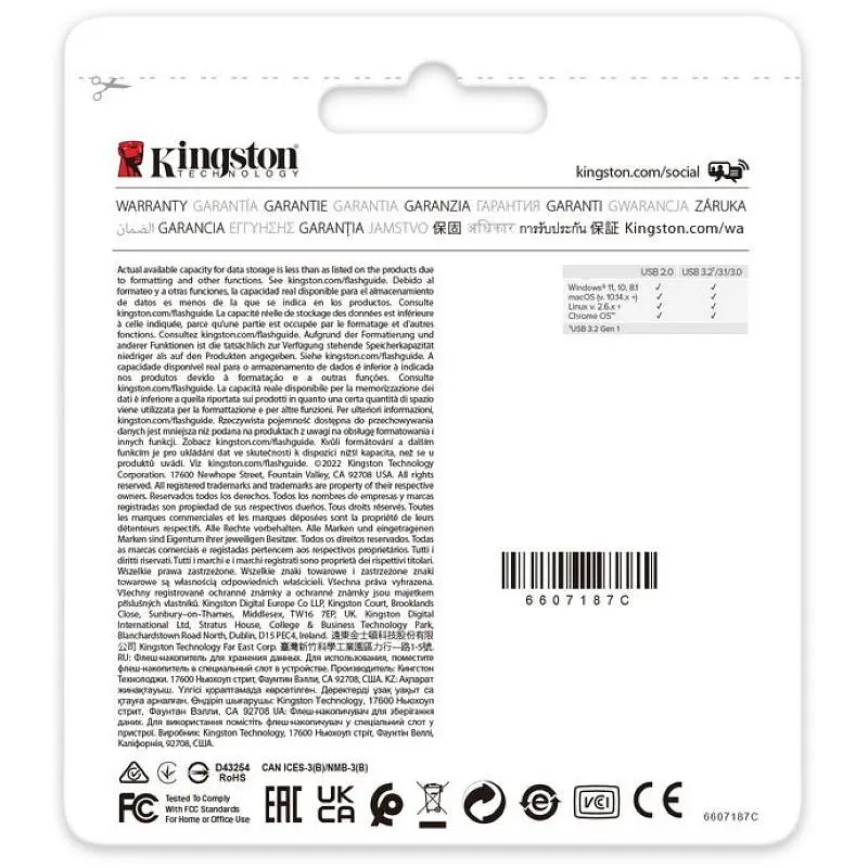 USB-накопичувач KINGSTON 128GB DT Exodia Onyx USB 3.2 Gen 1 Black (DTXON/128GB) - фото 7