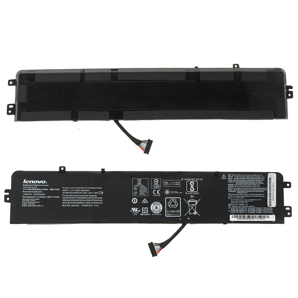 Батарея для ноутбука Lenovo L14M3P24 (IdeaPad Y700-14ISK) 11.1V 4050mAh 45W Чорний (5B10H41180) - фото 2