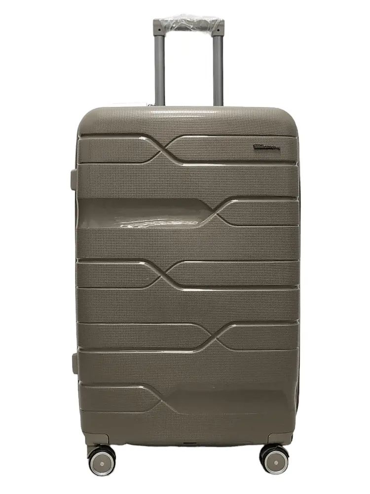 Валіза велика L поліпропілен Milano bag 0306 76×49×31см 82л Шампань