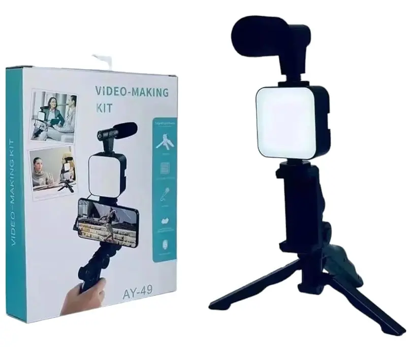 Комплект для відеоблогінгу No Brand Video Making Kit AY49 Чорний (2104619152) - фото 7