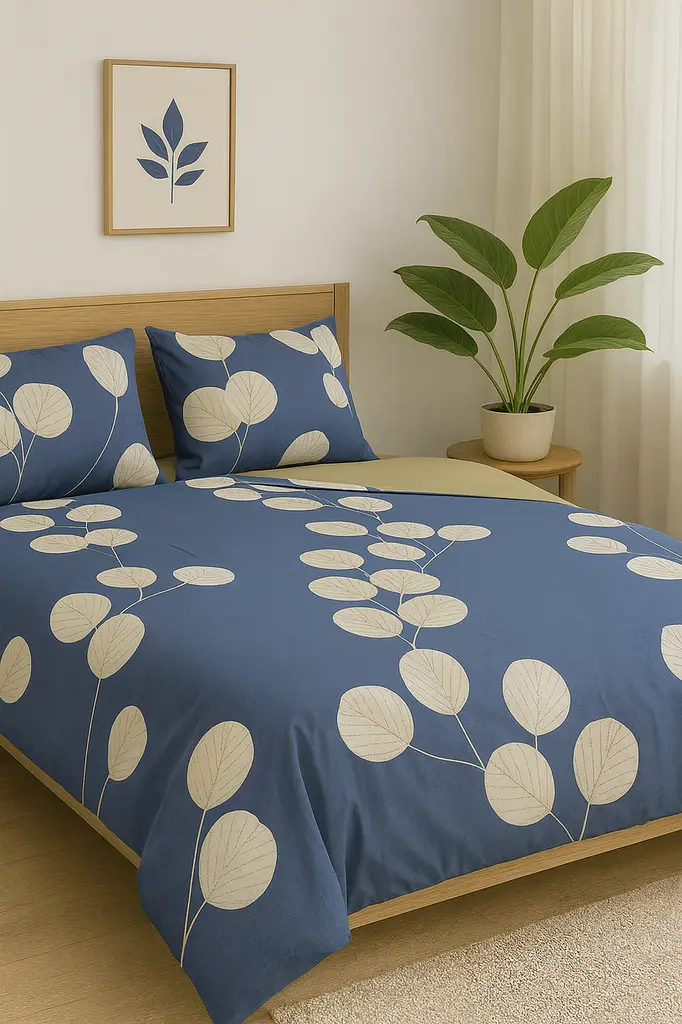 Комплект постільної білизни Ecotton двоспальний Сімейний 150х215 см синій (21210АВ) (23721) - фото 2