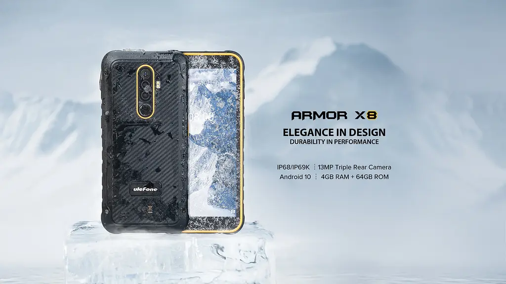 Смартфон Ulefone Armor X8 4/64Gb Black [65307] - фото 8