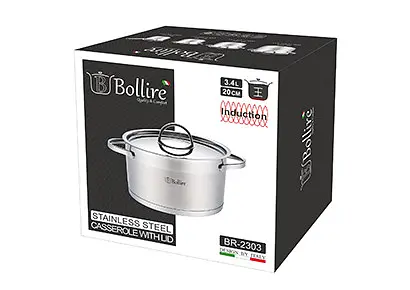 Каструля Bollire BR 2303 20см 3.4л - фото 3