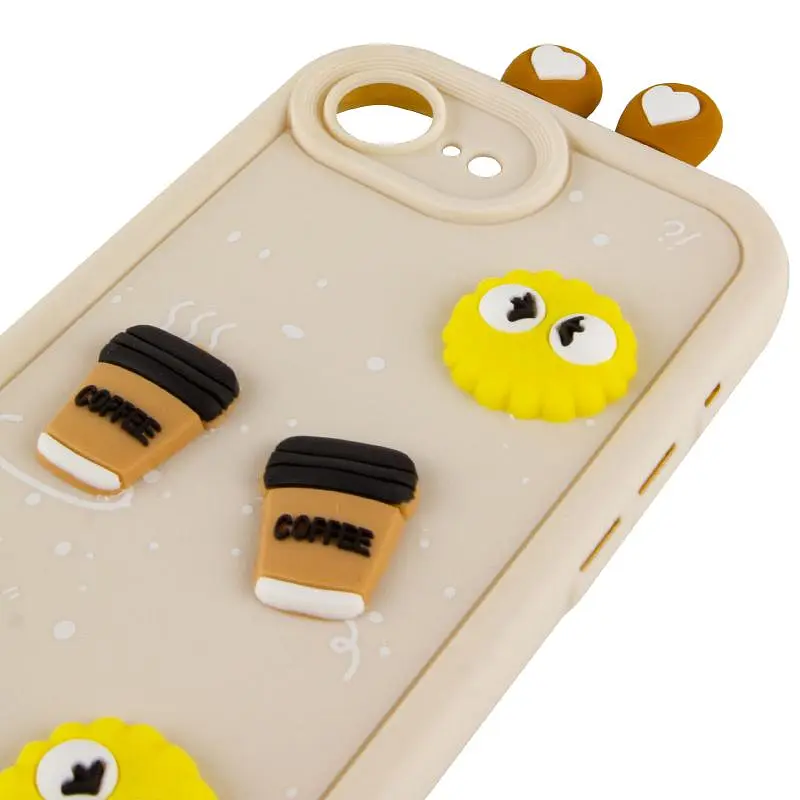 Чохол TPU Toys Case with Ears для Apple iPhone 16e / 17e (6.1) Sand - фото 4