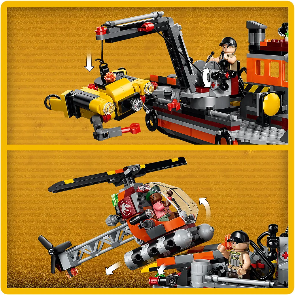 Конструктор LEGO Jurassic World Напад мозазавра на човен 703 ел. (77983) - фото 11