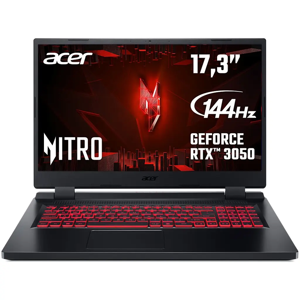 Ноутбук Ігровий Acer Nitro 5 AN517-42 з процесором AMD Ryzen™ 5 6600H pana la 4.50 GHz, 17.3", Full HD, IPS, 144Hz, 8GB, 512GB SSD, NVIDIA® GeForce RTX™ 3050 - фото 3