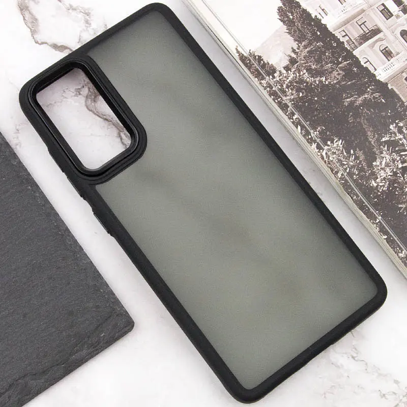 Чохол TPU+PC Lyon Frosted для Motorola Moto G22 Black - фото 4