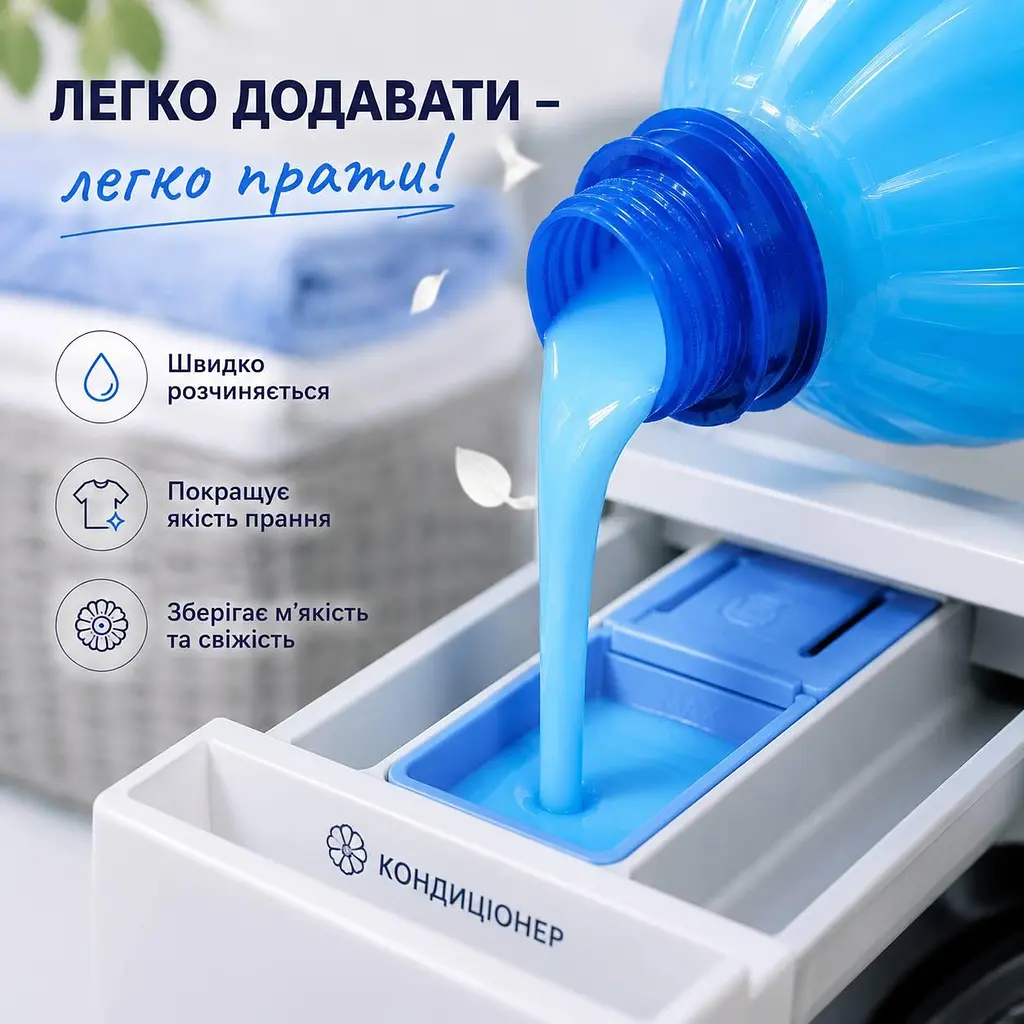 Кондиціонер для білизни Чарівниця Magic "Хвиля свіжості" - пом'якшувач тканин із приємним ароматом 5 кг - фото 2