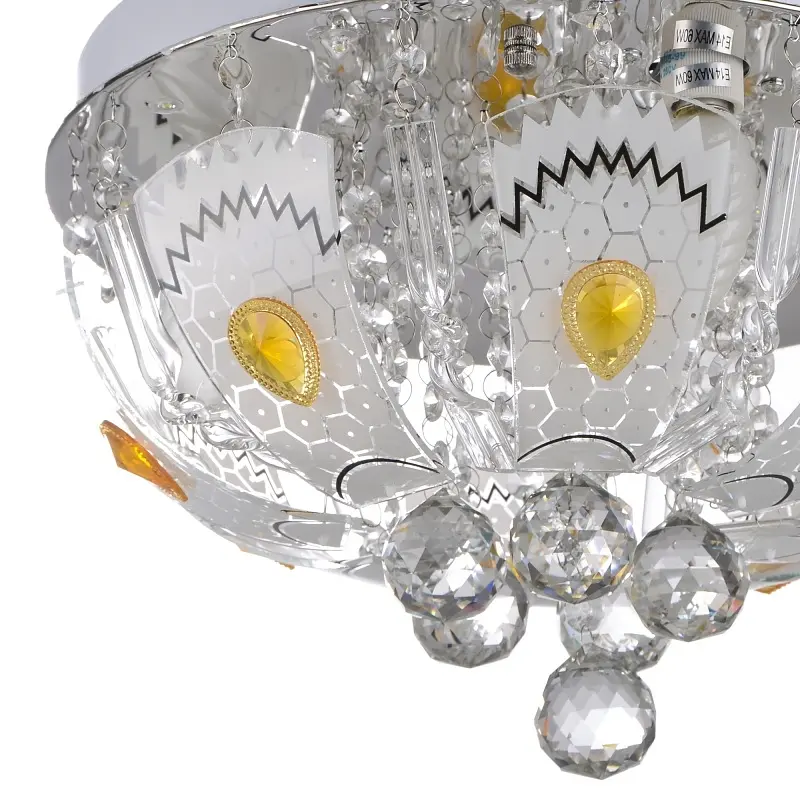 Люстра потолочная Brille торт хрустальная E14 CH (BCL-455C/3) - фото 3