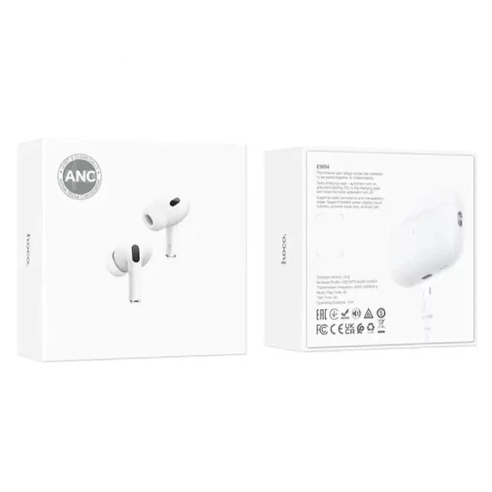 Навушники Bluetooth Hoco EW94 True wireless ANC noise reduction BT headset White - фото 2