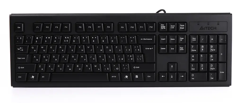 Клавіатура A4tech KRS-83 USB black, X-slim w/Ukr Comfort Key - фото 4
