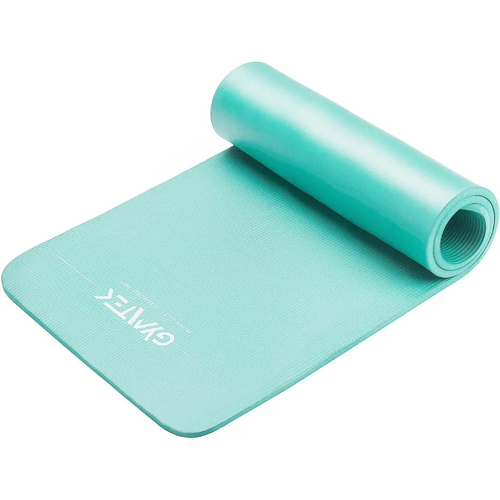 Килимок (мат) для фітнесу та йоги Gymtek NBR 1,5см салатовий - фото 6