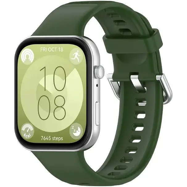 Ремешок DK CDK для Huawei Watch Fit 4 Pro Silicone Sport Classic (017792) (virid) - фото 2