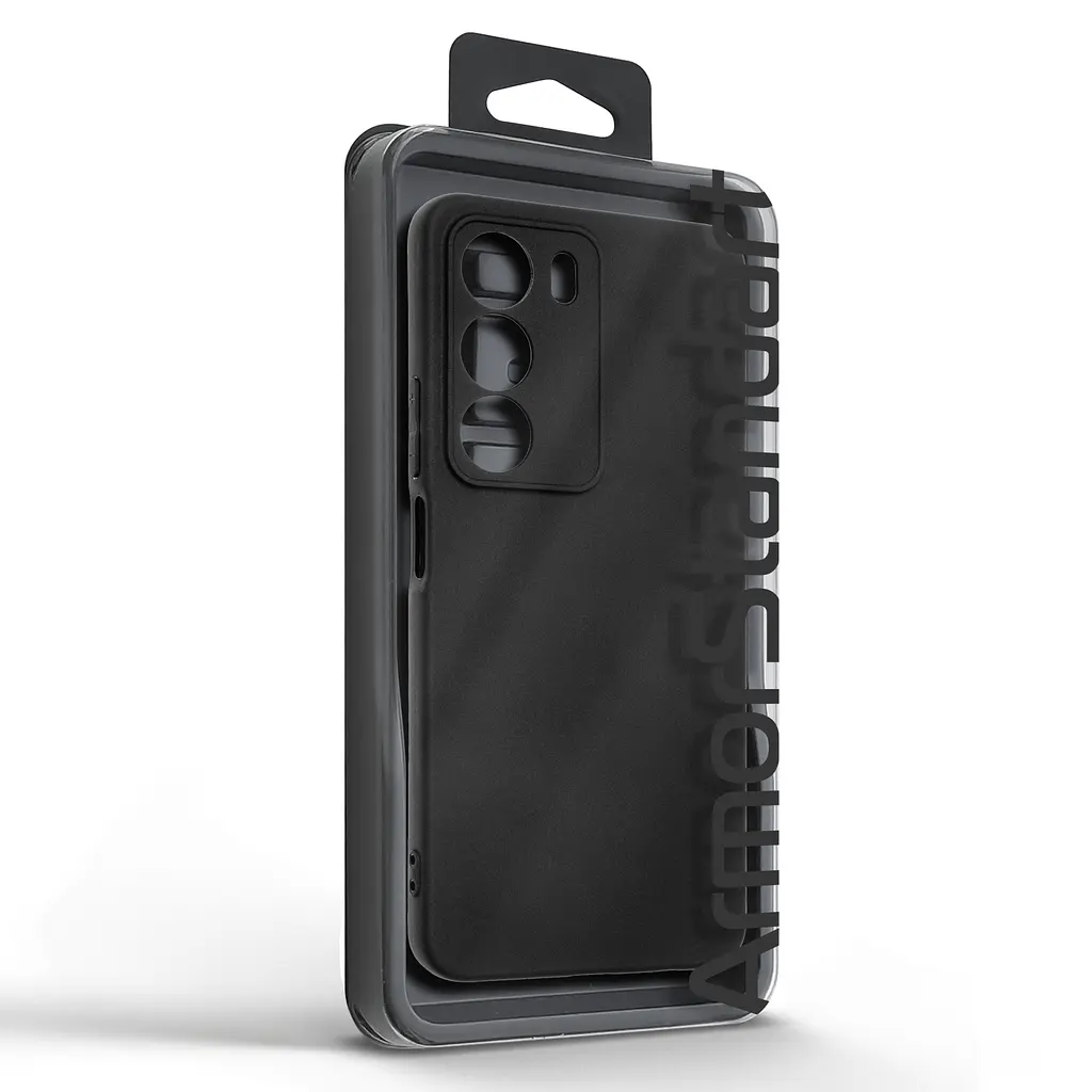 Чехол-накладка для смартфона Realme C71 4G, ударопрочный, силиконовый, термополиуретановый (ТПУ), с защитой камеры и корпуса, черный, защита всего корпуса, ArmorStandart (ARM83899) - фото 5