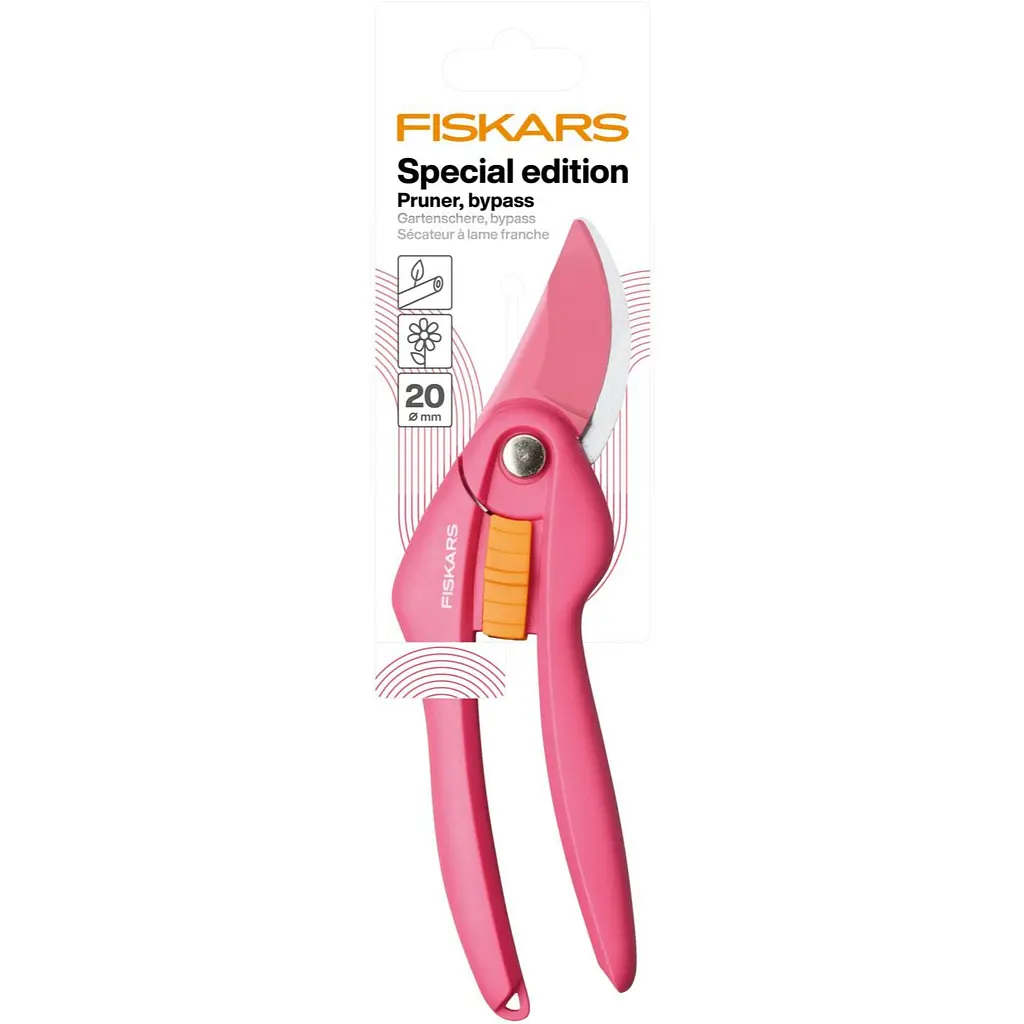 Площинний секатор Fiskars Inspiration Pruner Bypass Ruby P26 (1003657) - фото 3