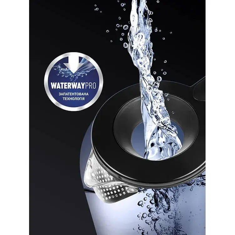 Електрочайник Polaris PWK 17103CGL Water Way Pro чорний (24232) - фото 9