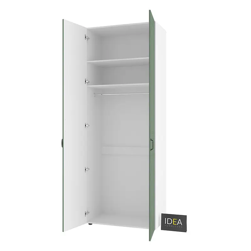 Шафа для одягу з однією штангою С-8.2 Білий/Камуфляж Idea - фото 4