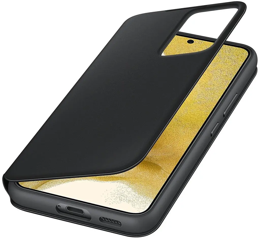 Оригінальний чохол-книжка для Samsung Galaxy S22 Plus Smart Clear View Cover Чорний EF-ZS906CBEGRU S906 - фото 8