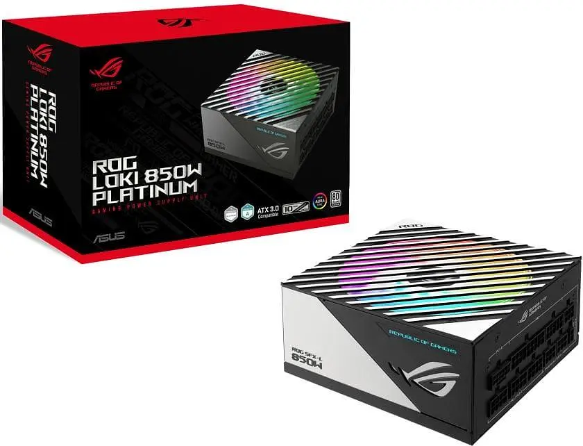 Блок питания ASUS ROG-LOKI-850P-SFX-L-GAMING PCIE5 850W Platinum (90YE00N3-B0NA00) - фото 5