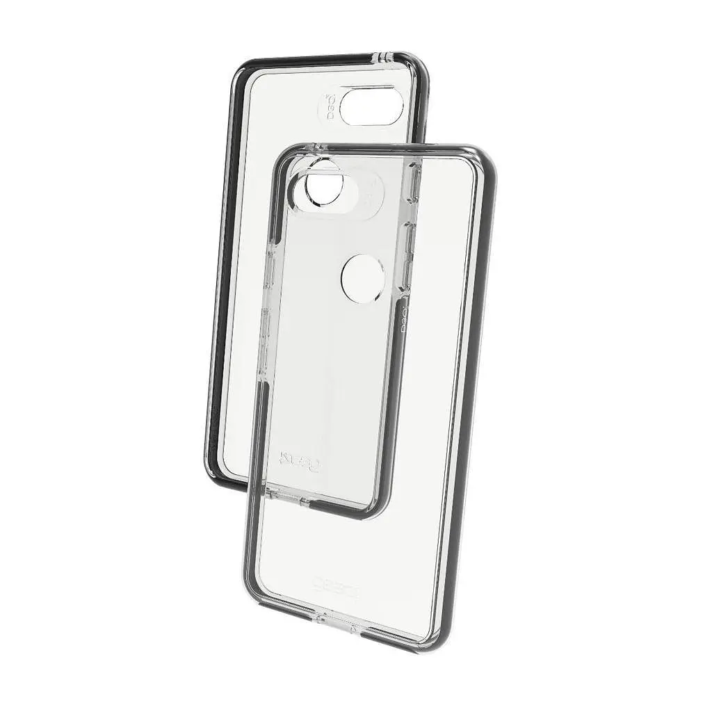 Протиударний прозорий чохол GEAR4 Piccadilly D3O з антимікробним покриттям для Google Pixel 3 (5.5") Black + Transparent - фото 4