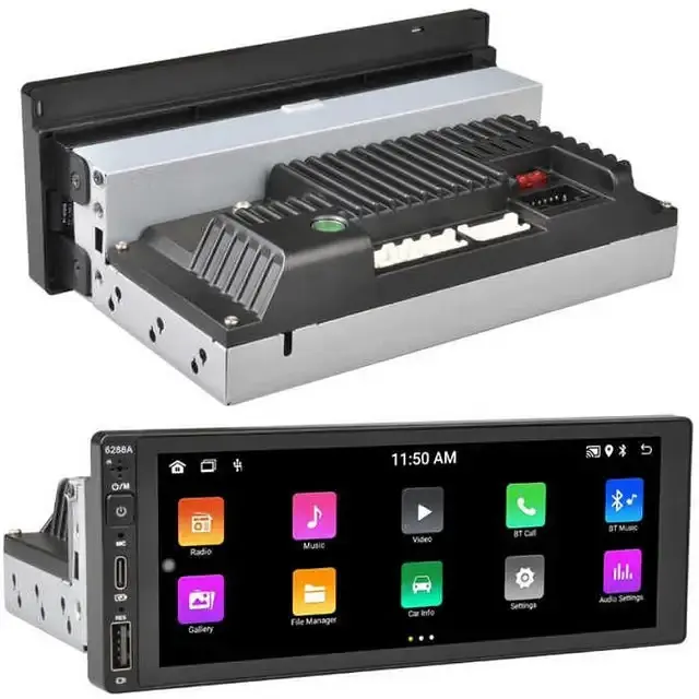 Автомагнитола XPRO сенсорная универсальная 6288-А Android 12 2+32GB черный (41982-6288-А_2560) - фото 4