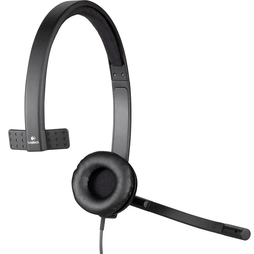 Гарнітура Logitech H570e Corded Mono USB Headset (Teams version) Black USB-A (981-001426) - фото 2