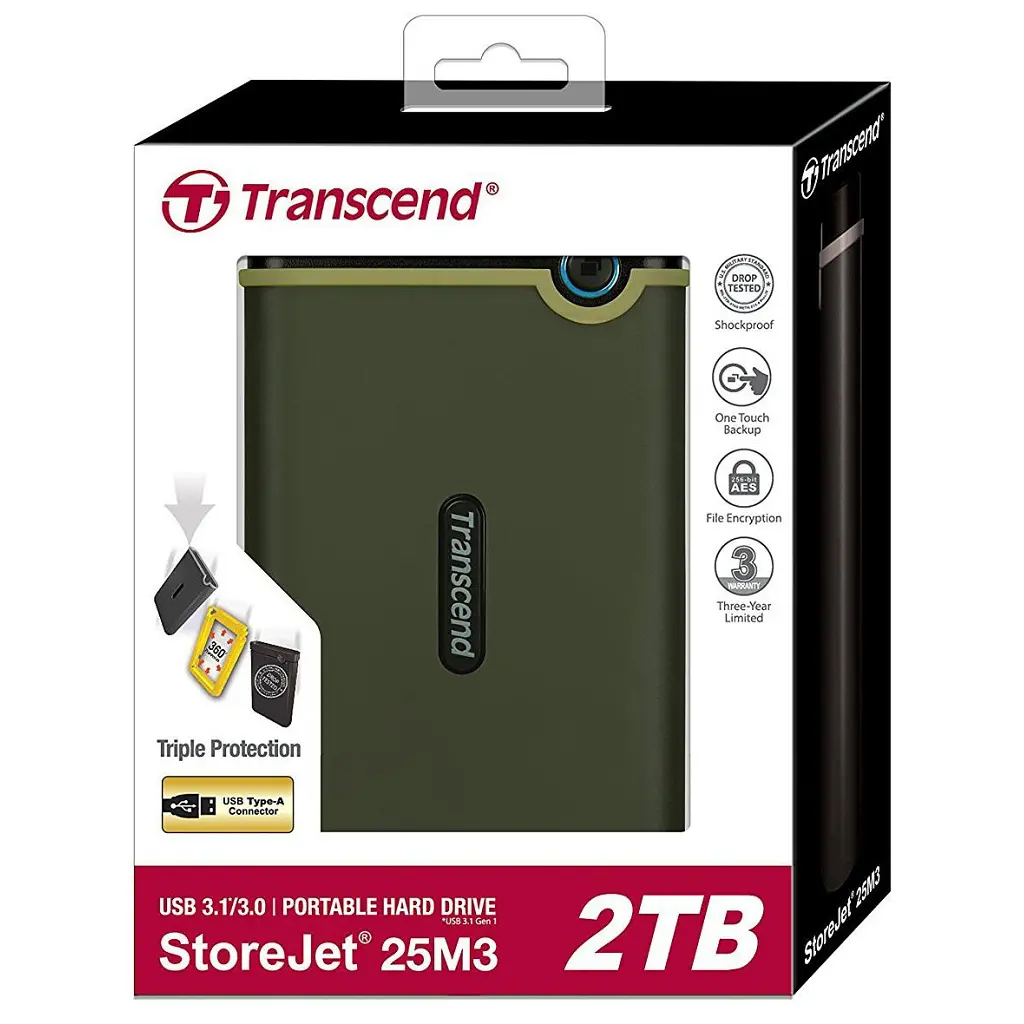 Зовнішній жорсткий диск 2.5" 2TB Transcend (TS2TSJ25M3G) - фото 5