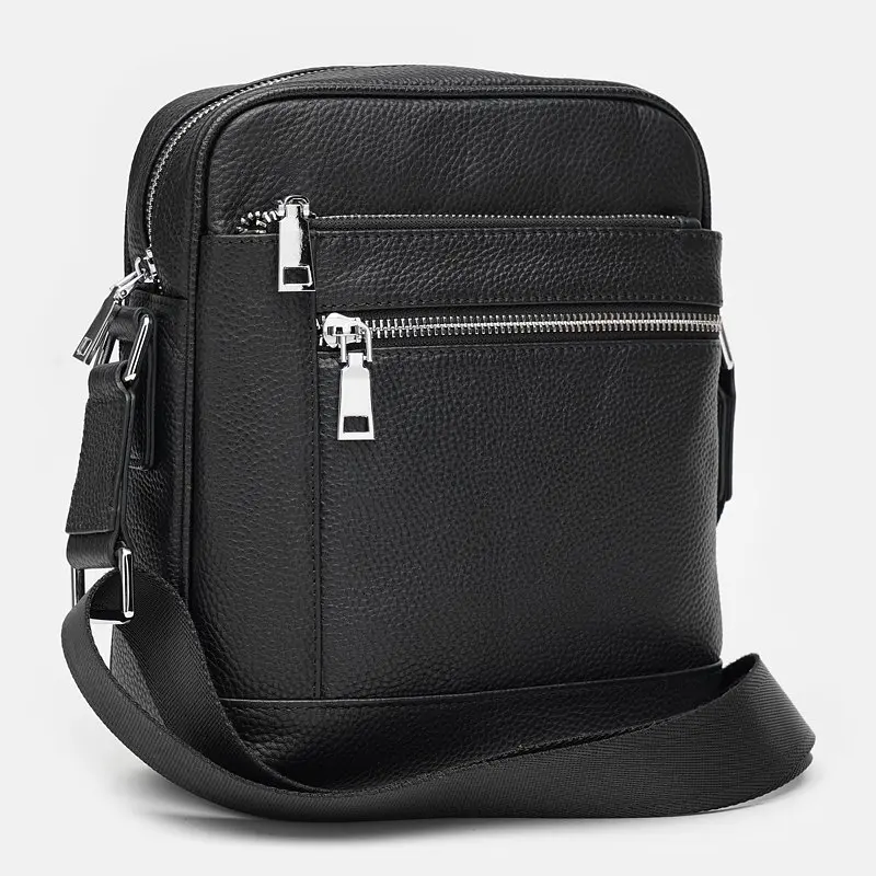 Чоловіча шкіряна сумка Ricco Grande K16399-black - фото 2