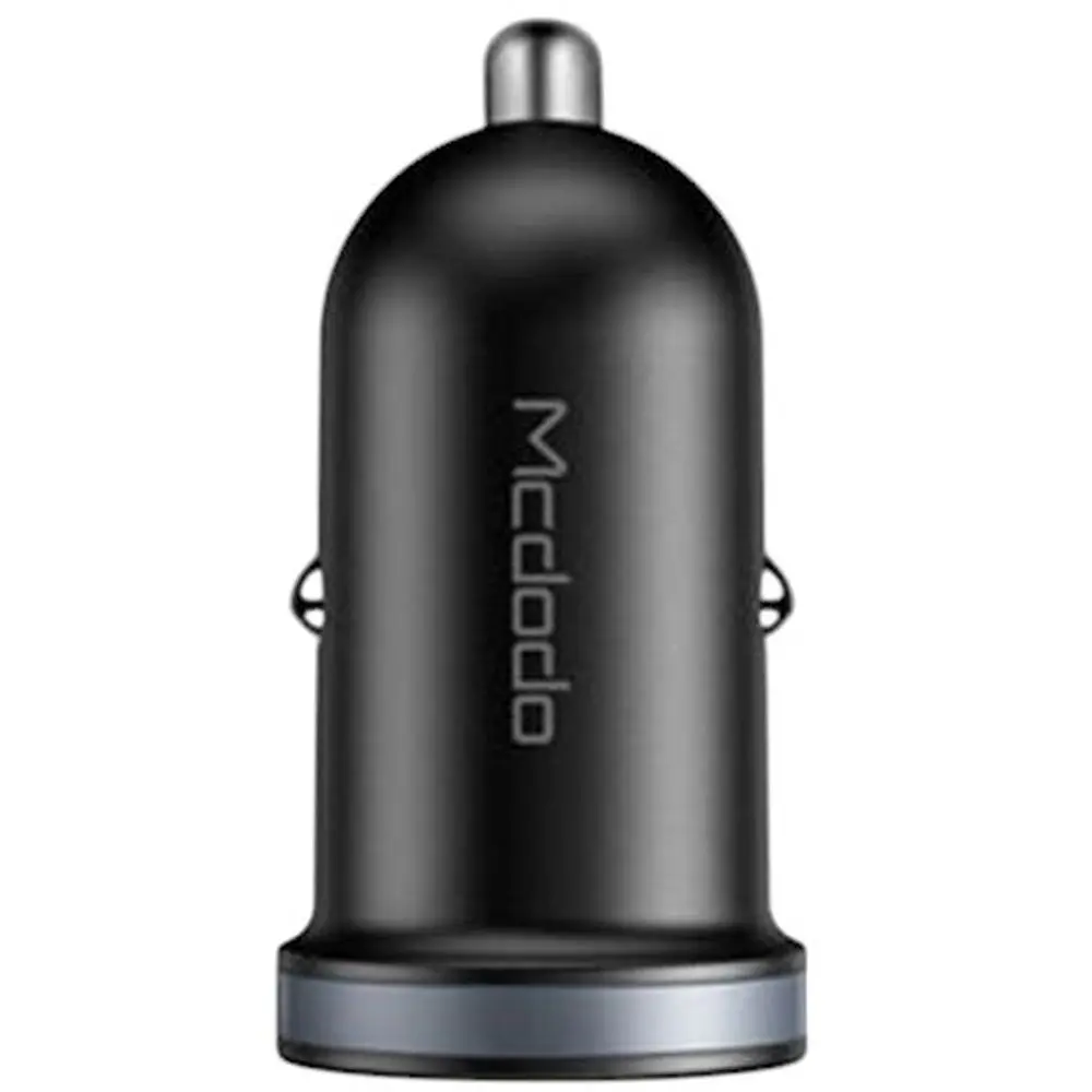 Автомобільний зарядний пристрій Mcdodo CC-6601 USB 2х 2.4A mini black (21894) - фото 2