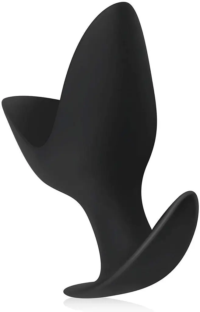 Анальна пробка розширювач фістинг-плаг BUTTR No.10 Hook Anchor Plug — чорна, гнучка, велика, діаметр 9,8 см - фото 2