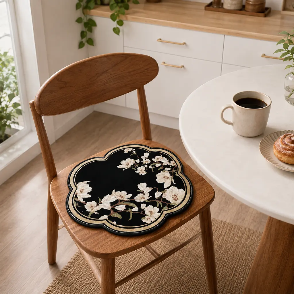 Подушка для стільця Solve з квітами 30 x 30 см (KT9000260) - фото 10