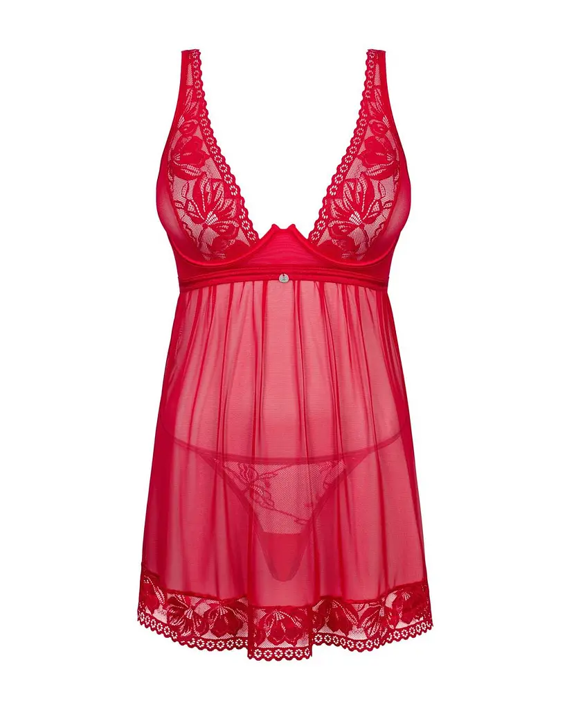Obsessive Lacelove babydoll & thong XS/S - фото 3