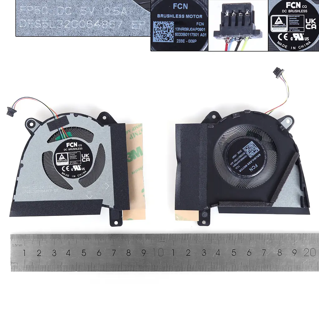 Вентилятор для Asus GA402RJ GA402RK series, (5V CPU fan, FP50 DFS5L32G064867, 6033B0117501) - фото 3