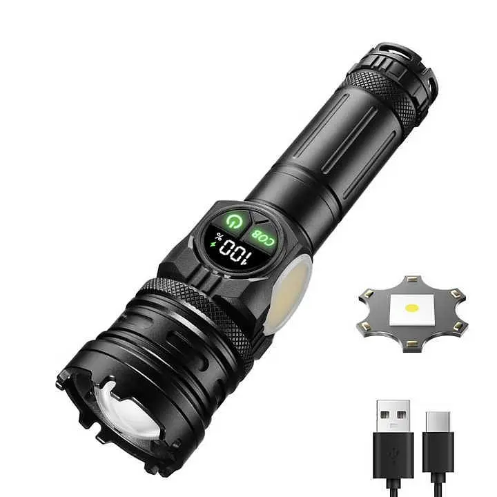 Ліхтар з функцією зуму NIGHT VISION FLUORESCENCE 701-PM10-TG, Li-Ion акумулятор, ЗУ Type-C, індикація заряду (47152-701_302) - фото 11