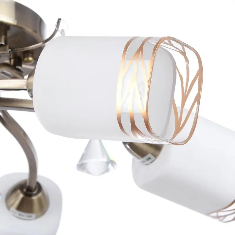 Люстра потолочная Brille классическая E14 40W BZ (LK-213C/5) - фото 3