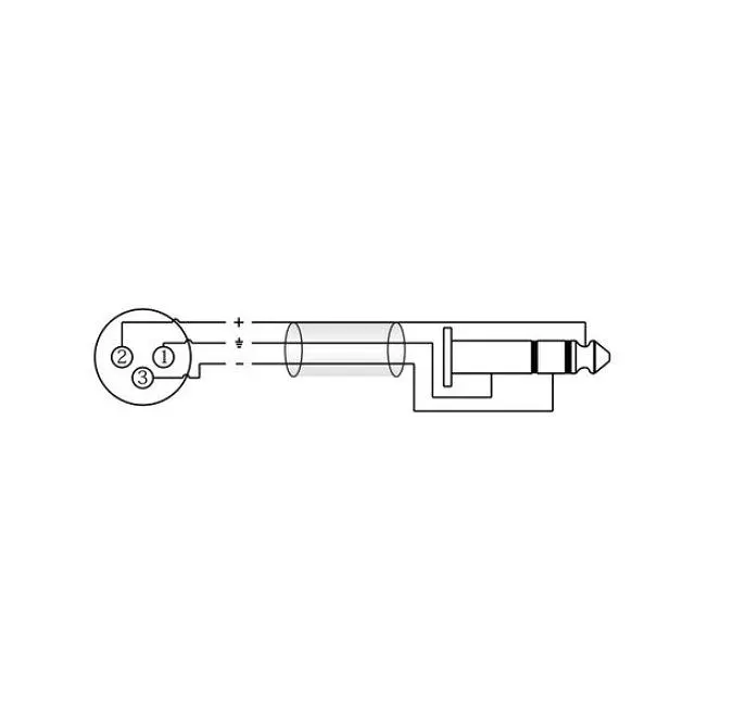 Балансный аудио кабель Jack 6.3 Stereo — XLR Female Roxtone SMX-J220-L3 3м - фото 3