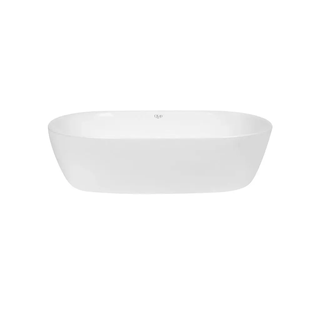 Умивальник Qtap Aquarius накладний прямокутний 465x375x115 мм White + донний клапан PU02, Білий - фото 3