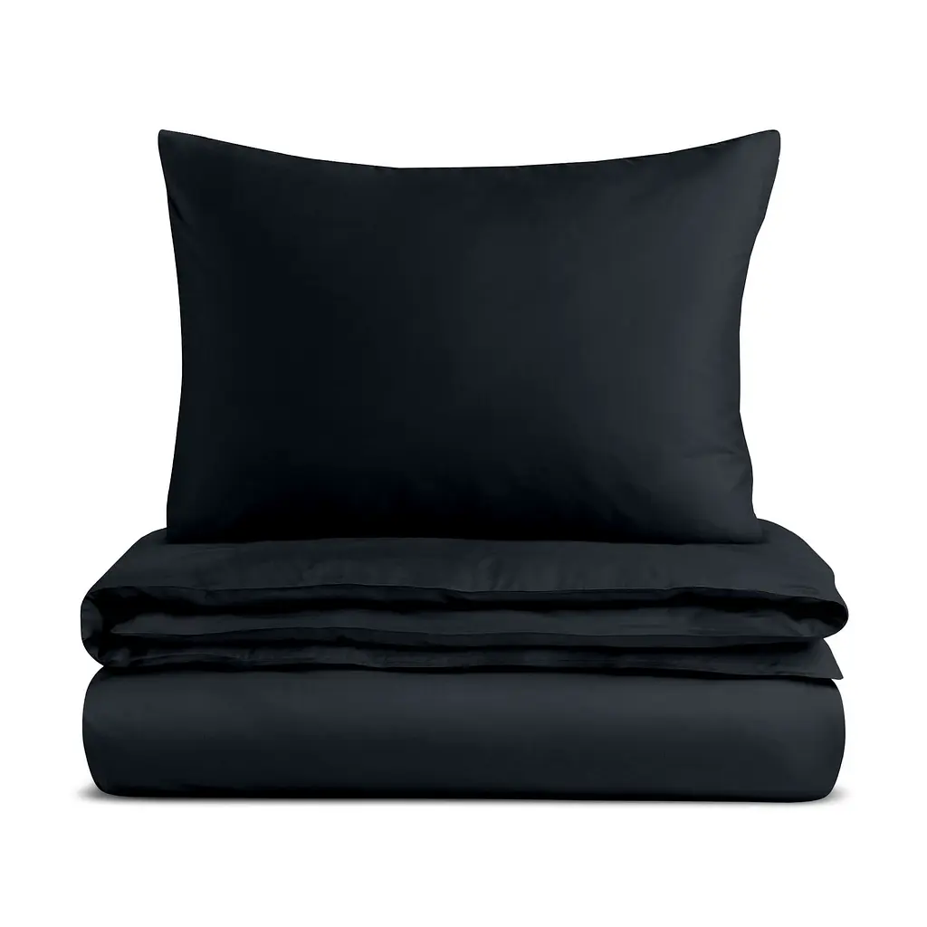Дитяча постіль Cosas Black без простирадла сатин 110х140 см (00Satin_Black_Black_140_2)