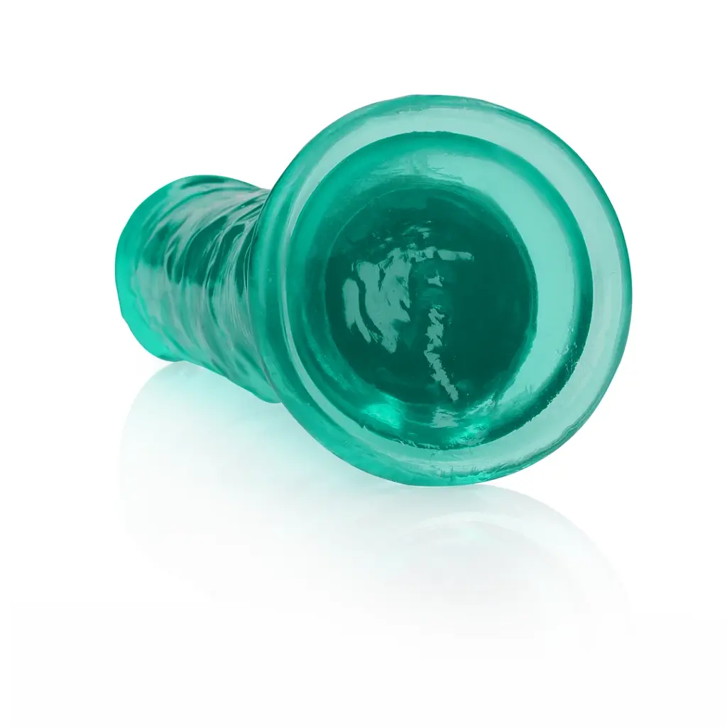 Фаллоимитатор RealRock Crystal Clear 9apos;apos; 23 см (зеленый) - фото 9