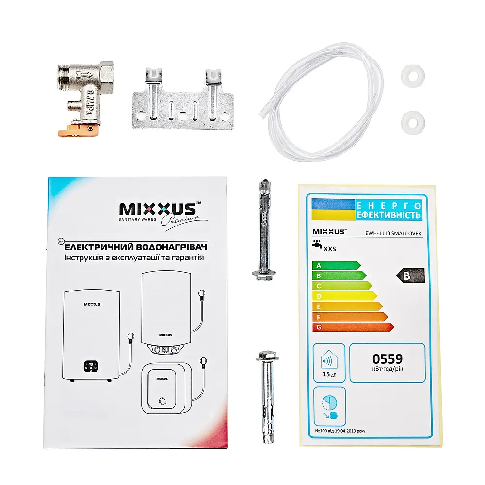 Водонагреватель "Над мойкой" Mixxus EWH-1110 Small Over накопительный 10 л мокрый тэн 1,5 kW WH0606 - фото 2