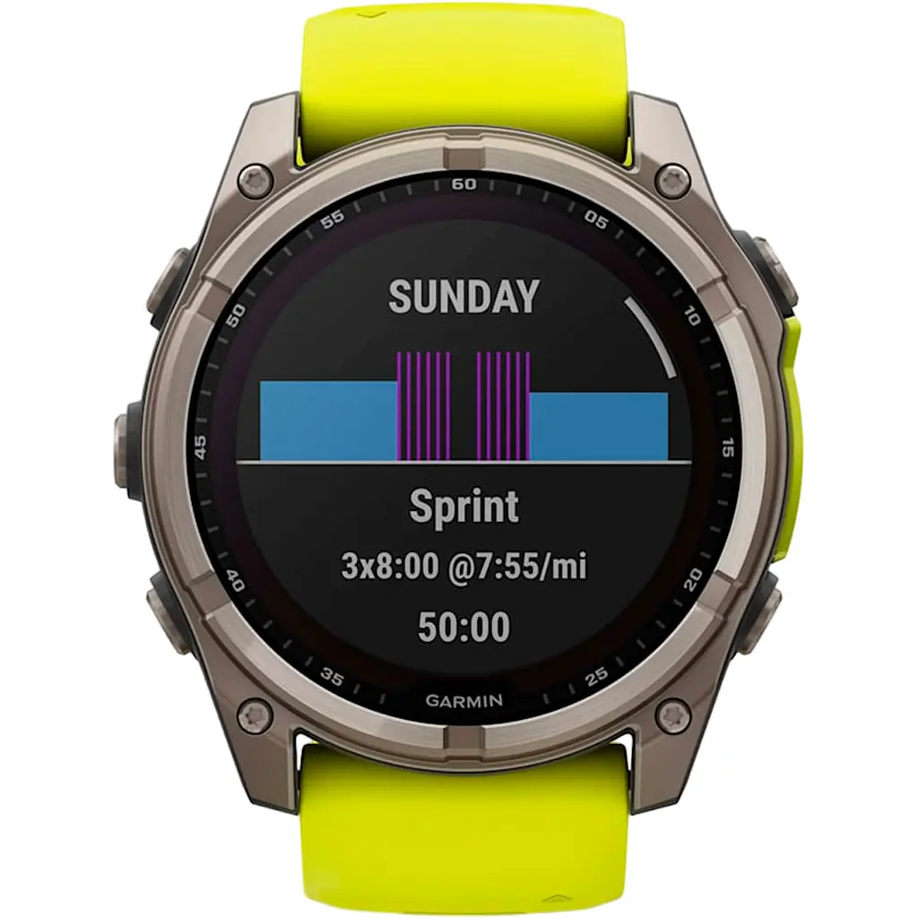 Смарт-годинник Garmin Fenix 8 Solar Sapphire 47mm Titanium with Amp Yellow/Graphite Silicone Band (010-02906-21) [116855] - фото 7