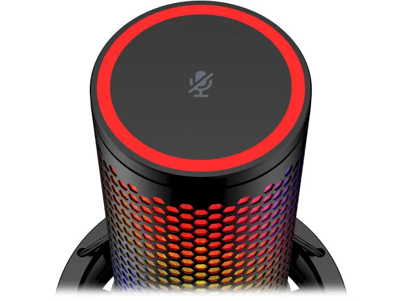 Мікрофон для ПК/для стрімінгу, подкастів HyperX QuadCast 2 S Black RGB (9A273AA) - фото 5