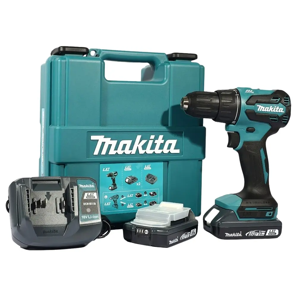 Шурупокрут акумуляторний з ударним режимом Makita DHP490WVE (65 Нм, 1.5-13 мм, BL, LXT Basic)