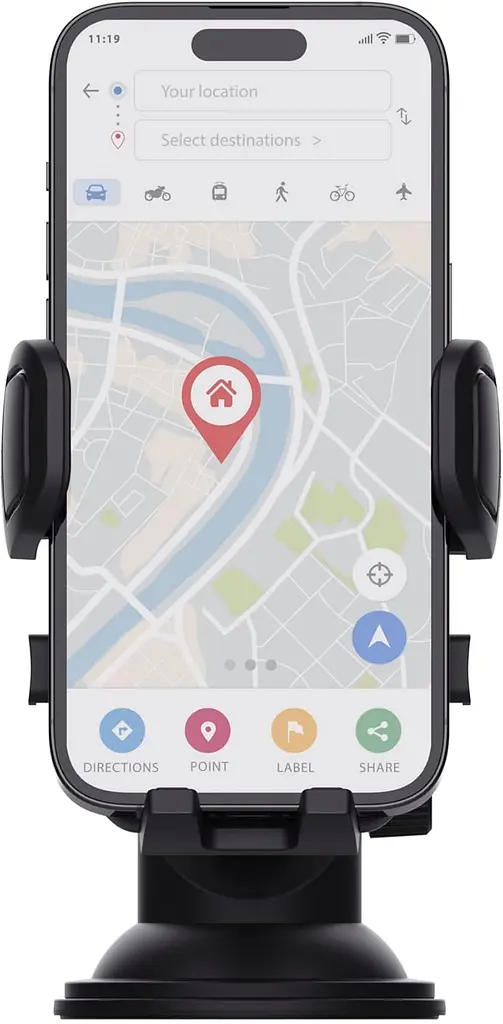 Автомобильный держатель смартфона Trust Runo 4-7" черный teh0018470 - фото 10