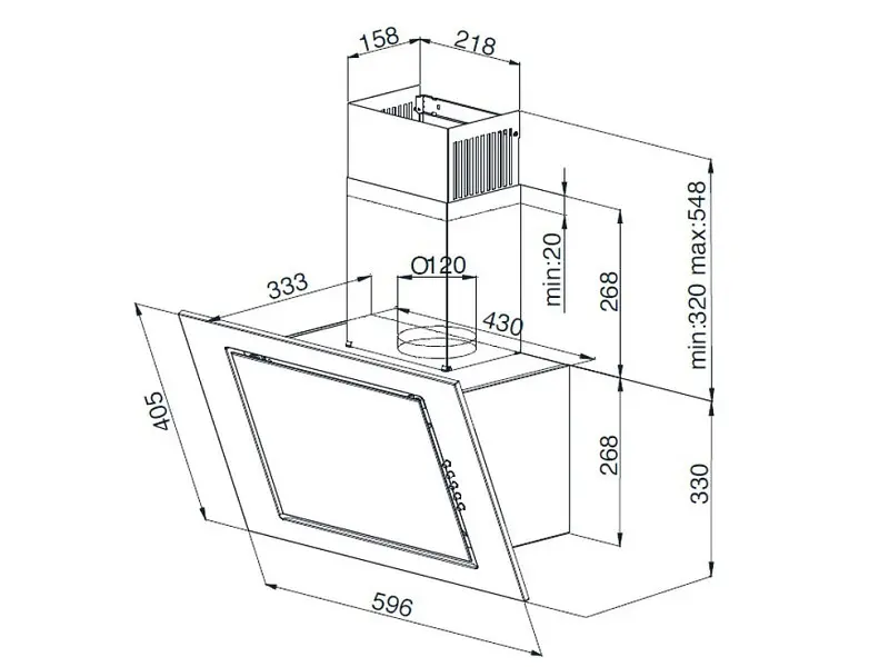 Витяжка Beko HCA62321B - фото 4