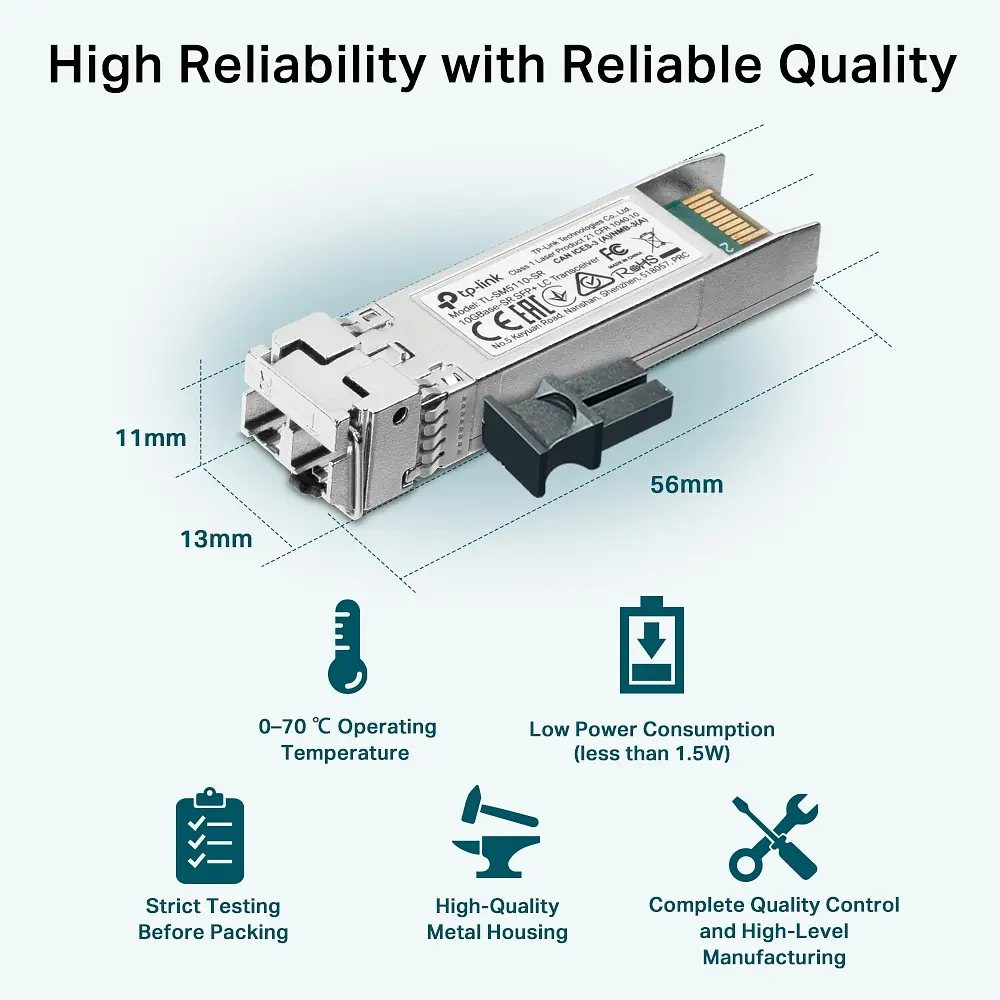 Трансивер TP-Link SFP+ TP-Link SM5110-SR 10GBase-SR MM 300m LC - фото 2